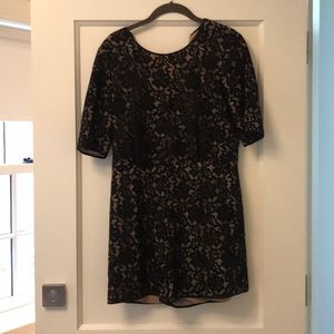 Black lace BCBG romper